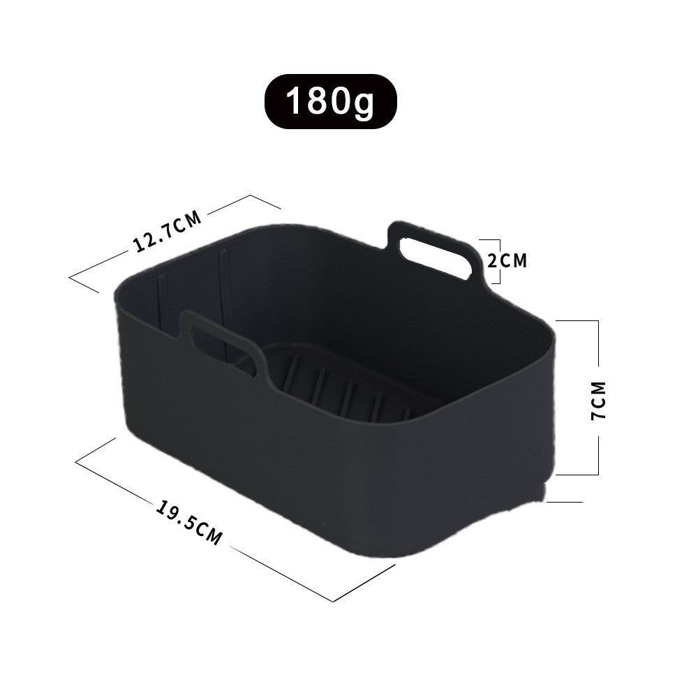 Suitable For DZ201 Foodi 8QT Double Basket Fryer Silicone Pan - Black & Elva