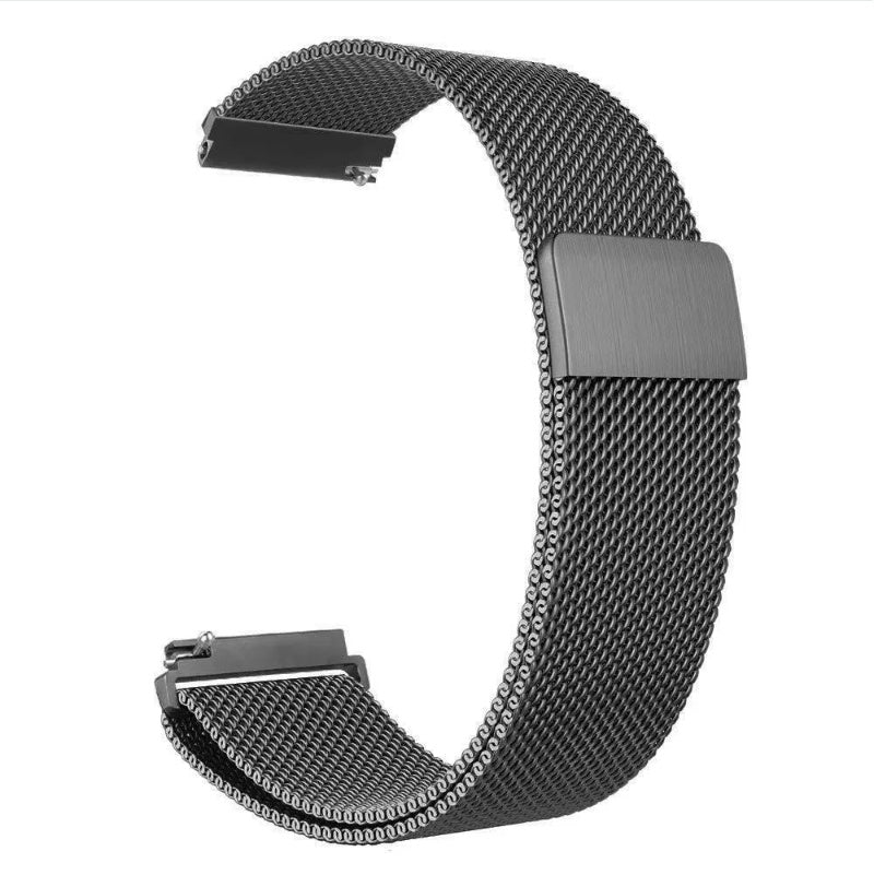 Stainless Steel Band For Galaxy Watch 42 46mm Strap - Black & Elva