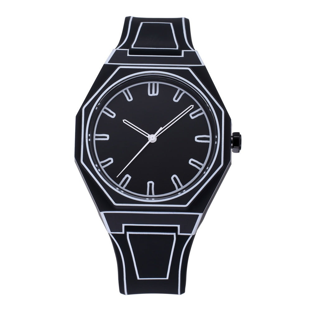 Deep Waterproof Watch Comic Style - Black & Elva