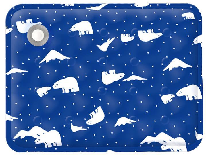 Pet Summer Cooling Pad, Ice Bear Shape, Suitable For Cats And Dogs, Washable And Portable Cooling Pad - Black & Elva