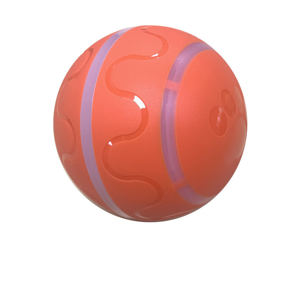 Pet New Cat Wicked Ball Toy Intelligent Ball USB Cat Toys Self Rotating Ball Automatic Rotation Ball - Black & Elva