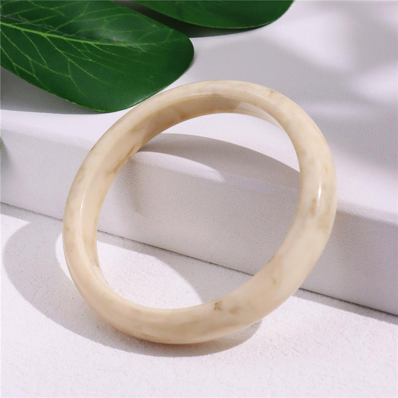 Geometric Irregular Acrylic Simple Bracelet Bracelet For Women - Black & Elva