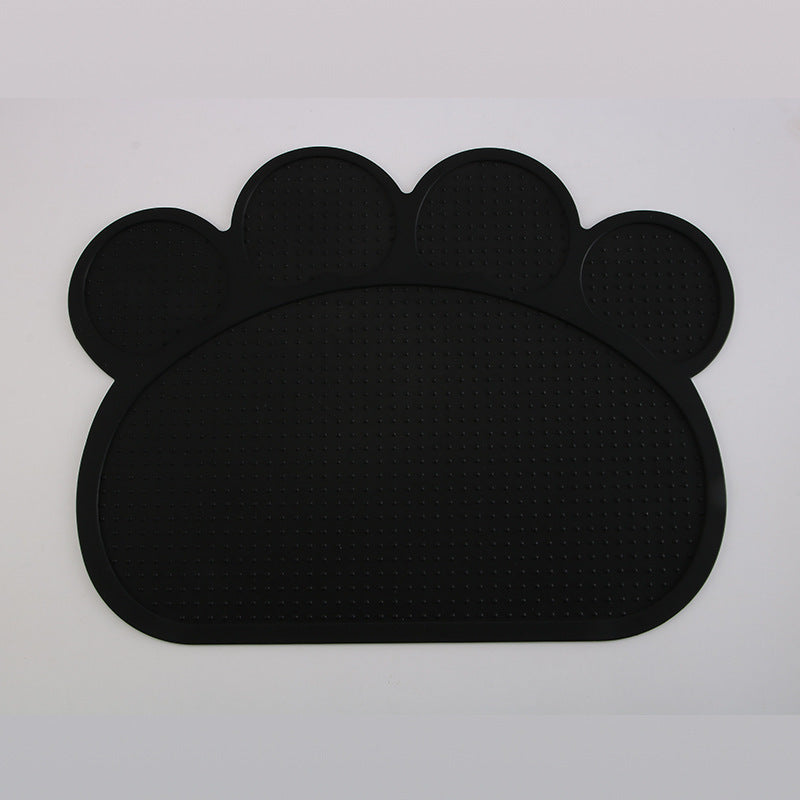 Pet Supplies Silicone Placemat Black & Elva