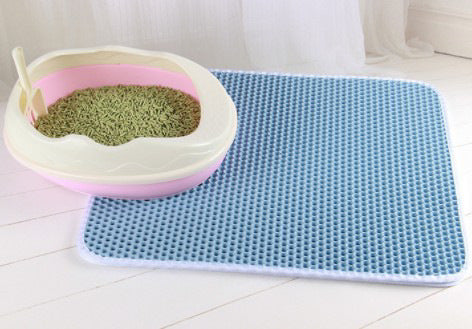 Cat Litter Pad Honeycomb Cat Pad Waterproof Urine Proof Pad Pet Supplies - Black & Elva