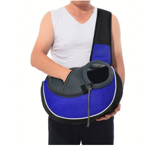 Carrying Pets Bag Women Outdoor Portable Crossbody Bag For Dogs Cats Pet Products - Black & Elva