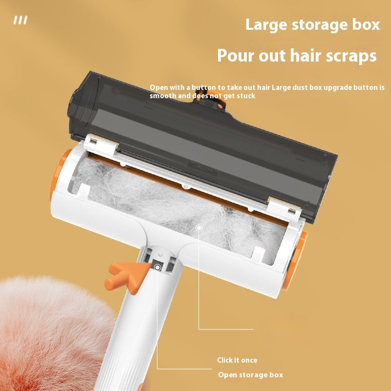2 In 1 Pet Hair Removal Roller Multifunctional Portable Washable Hair Removal Brush Pet Supplies - Black & Elva