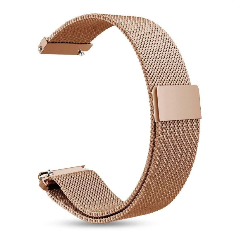 Stainless Steel Band For Galaxy Watch 42 46mm Strap - Black & Elva