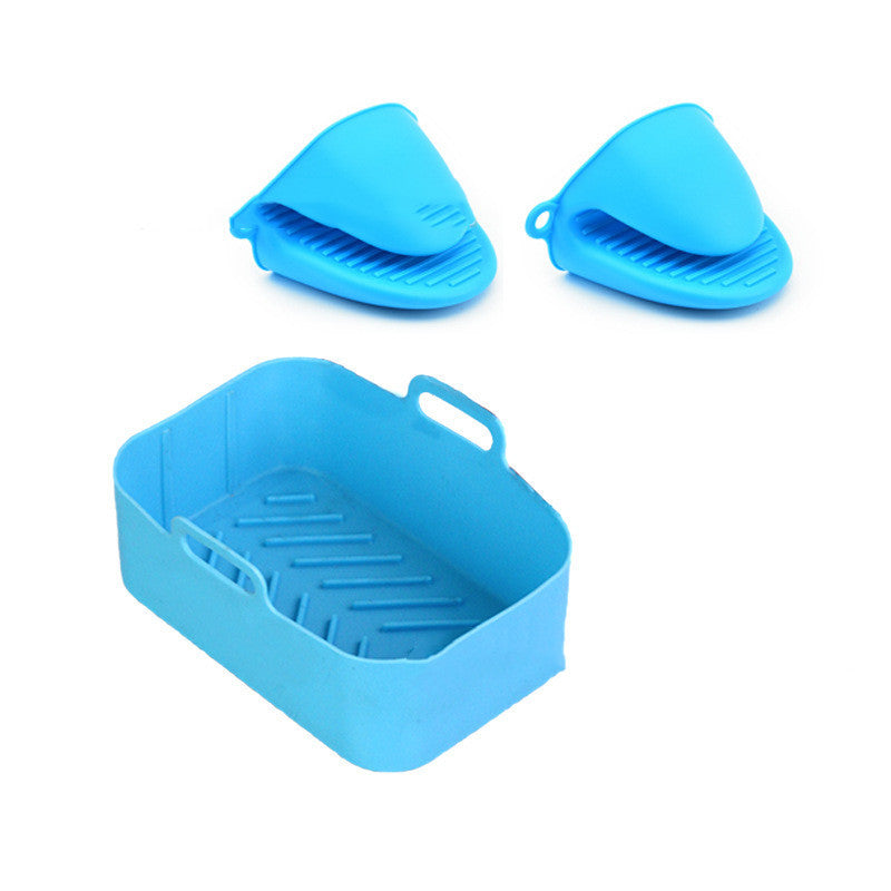 Suitable For DZ201 Foodi 8QT Double Basket Fryer Silicone Pan - Black & Elva