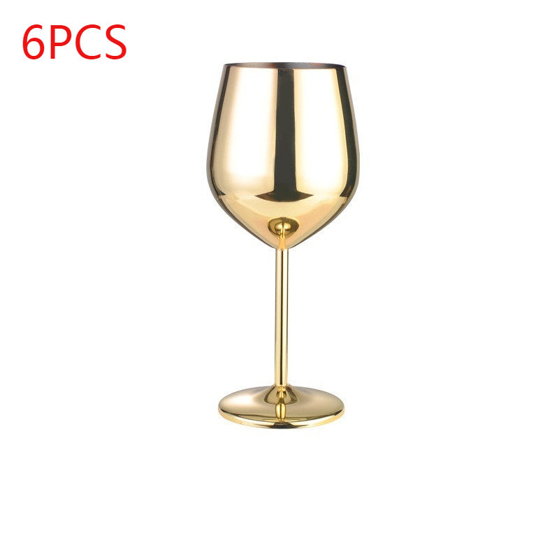 Stainless steel wine glass - Black & Elva