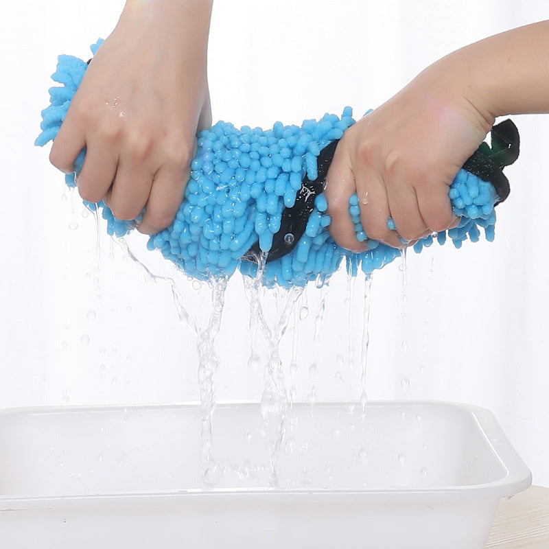 Super Absorbent Microfiber Pet Towels - Black & Elva
