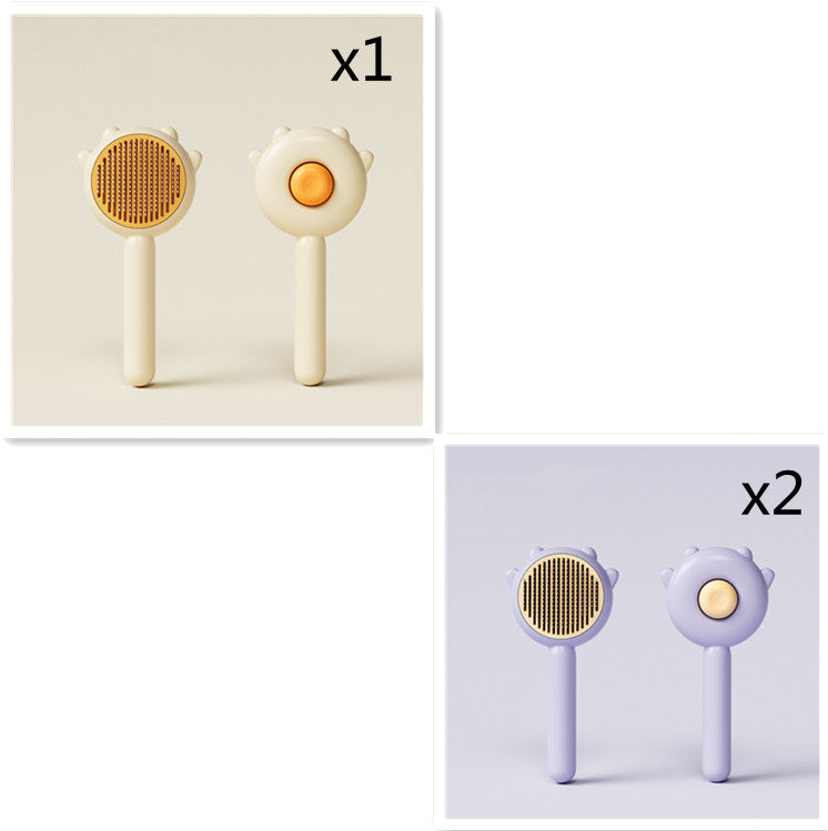 Cat Comb Massage Pet Magic Combs Hair Removal Cat And Dog Brush Pets Grooming Cleaning Supplies Scratcher - Black & Elva