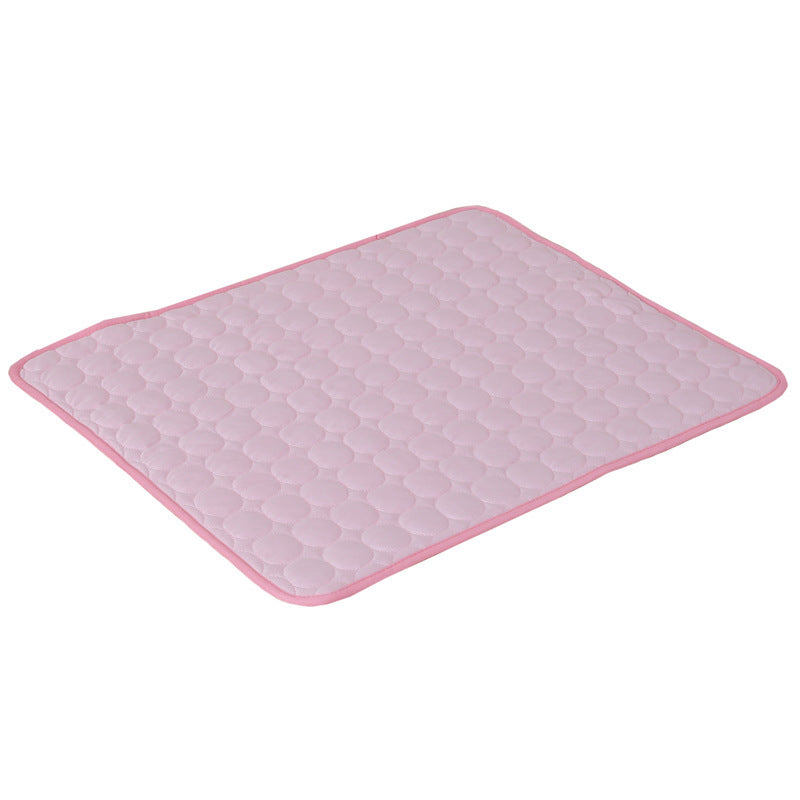 Summer Cooling Mats Blanket Ice Bed Pet Dog For Dogs Cats - Black & Elva