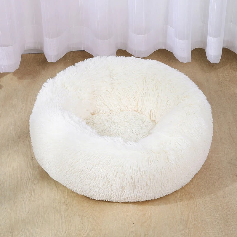 Super Soft Dog Bed – Washable Plush Pet Sofa for Deep Sleep - Black & Elva