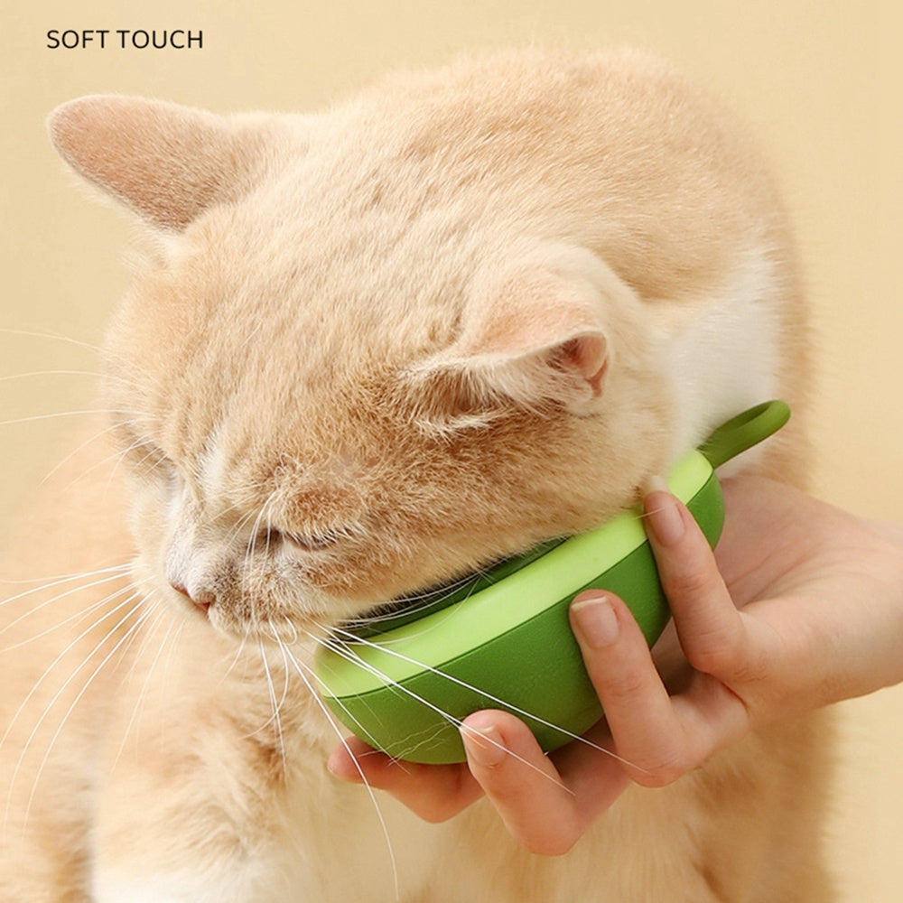 Self-Cleaning Cat Grooming Comb – One-Click Hair Remover - Black & Elva