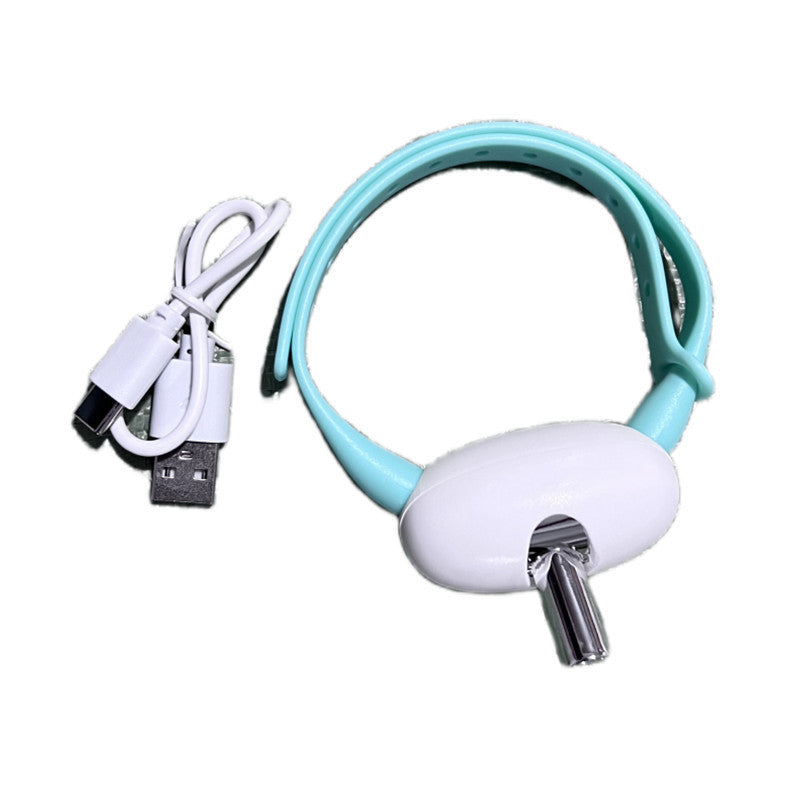 Automatic Cat Toy Smart Laser Teasing Cat Collar Electric USB Charging Kitten Amusing Toys Interactive Training Pet Items - Black & Elva