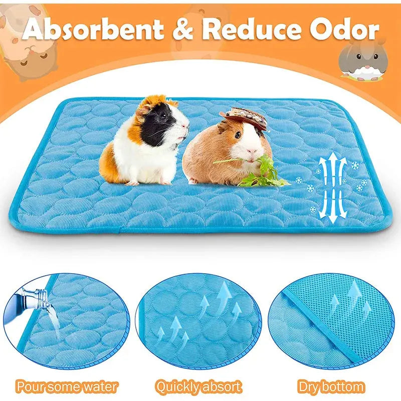 Cooling Guinea Pig Cage Liner - Black & Elva