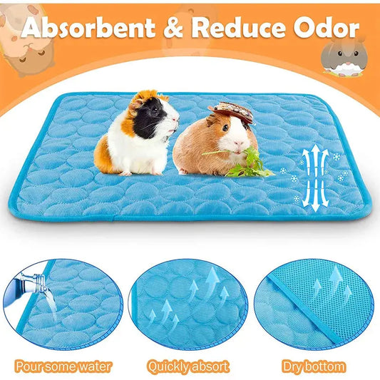 Cooling Guinea Pig Cage Liner - Black & Elva