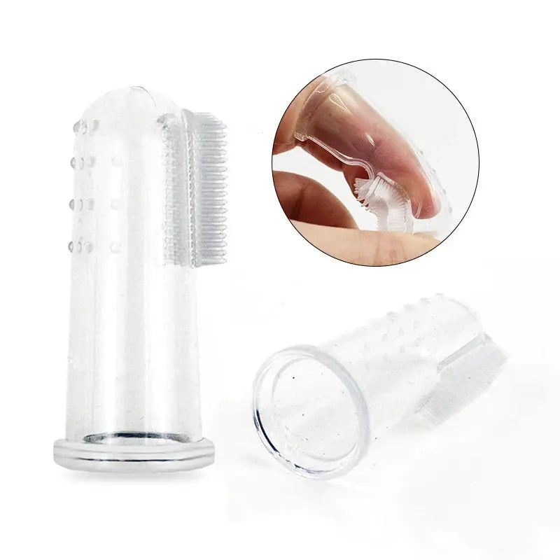 Finger Toothbrush for Dogs - Black & Elva