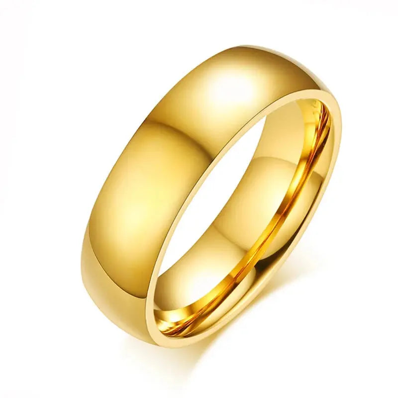 Stainless Steel Wedding Rings - Black & Elva