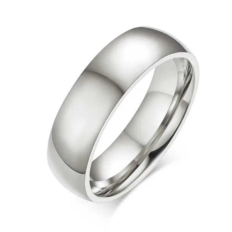 Stainless Steel Wedding Rings - Black & Elva