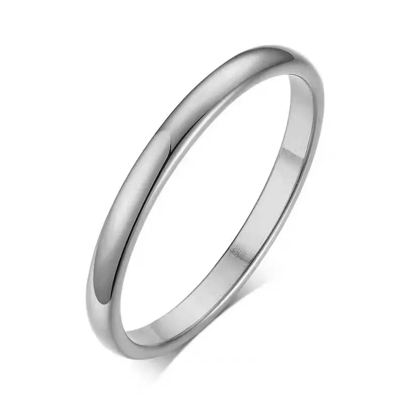 Stainless Steel Wedding Rings - Black & Elva