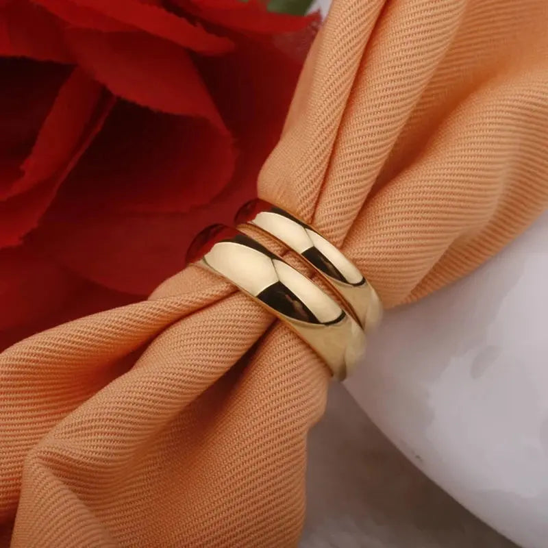Stainless Steel Wedding Rings - Black & Elva
