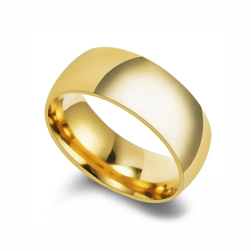 Stainless Steel Wedding Rings - Black & Elva