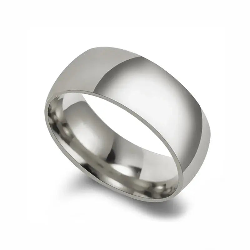 Stainless Steel Wedding Rings - Black & Elva