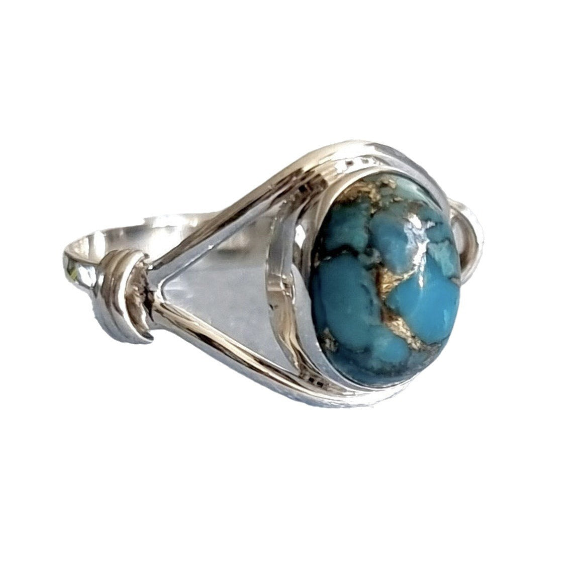 Turquoise Ring Unique Lady Simple Fashion - Black & Elva
