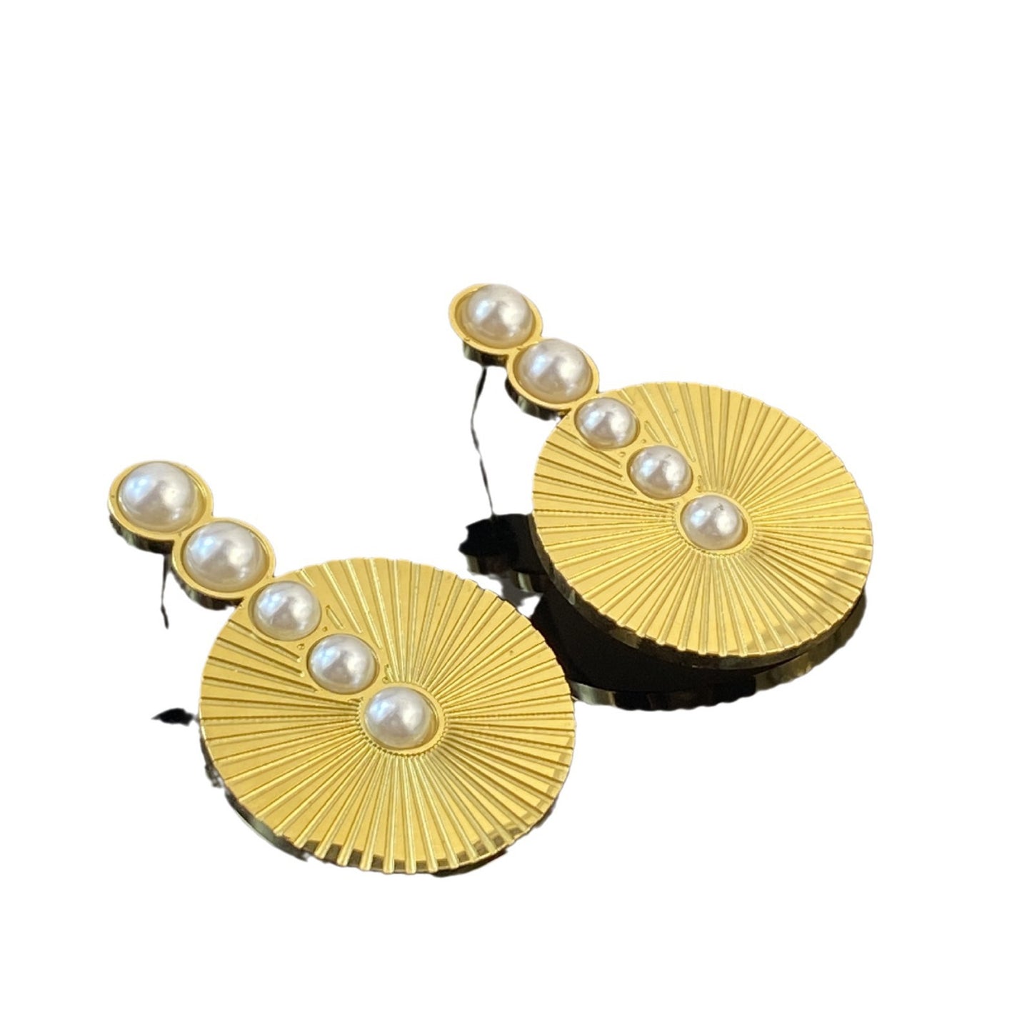 Simple Gold Eight Awn Star Titanium Steel Necklace - Black & Elva