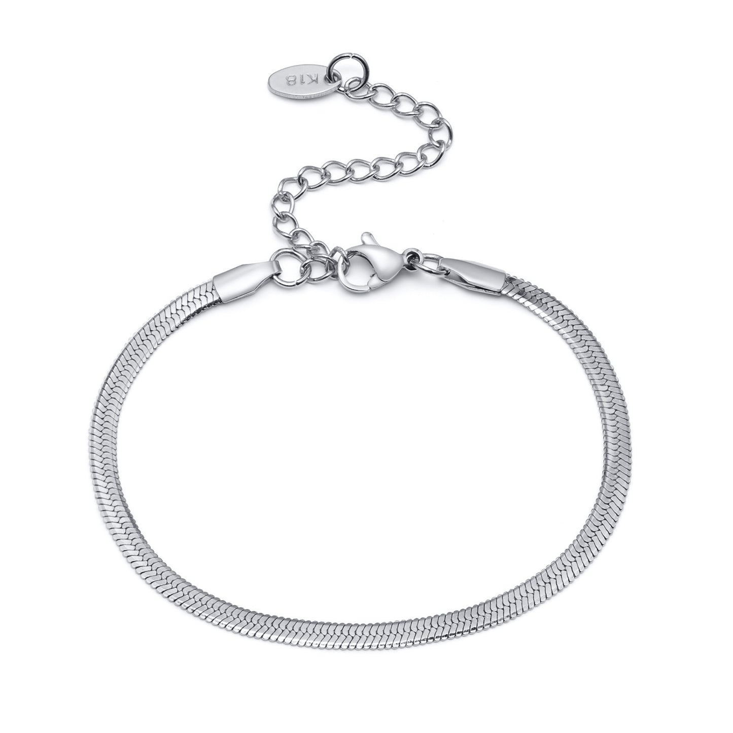 Stainless Steel Blades Bracelet Snake Bones Chain Titanium Steel - Black & Elva