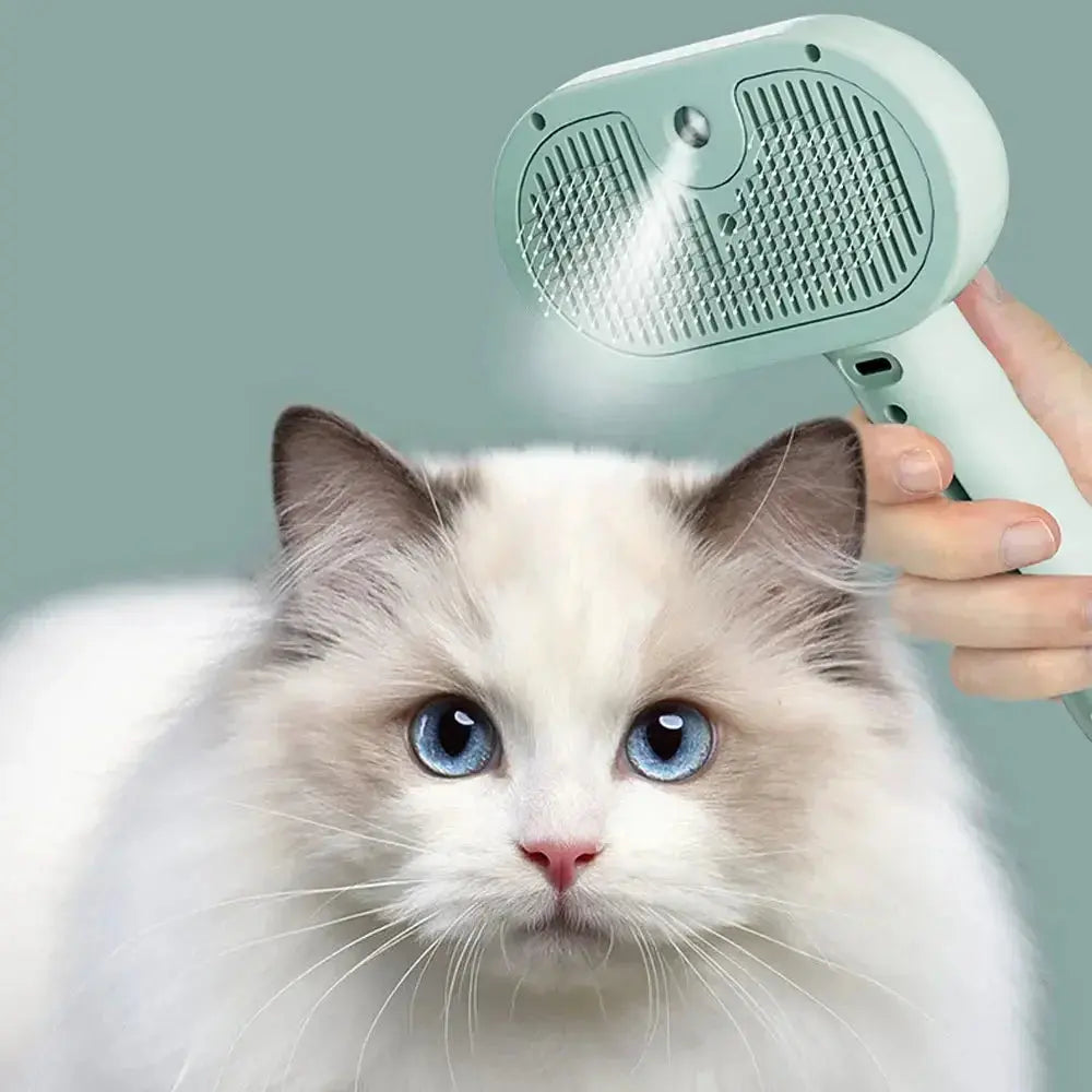 Pet Grooming Spray Mist Comb - Black & Elva