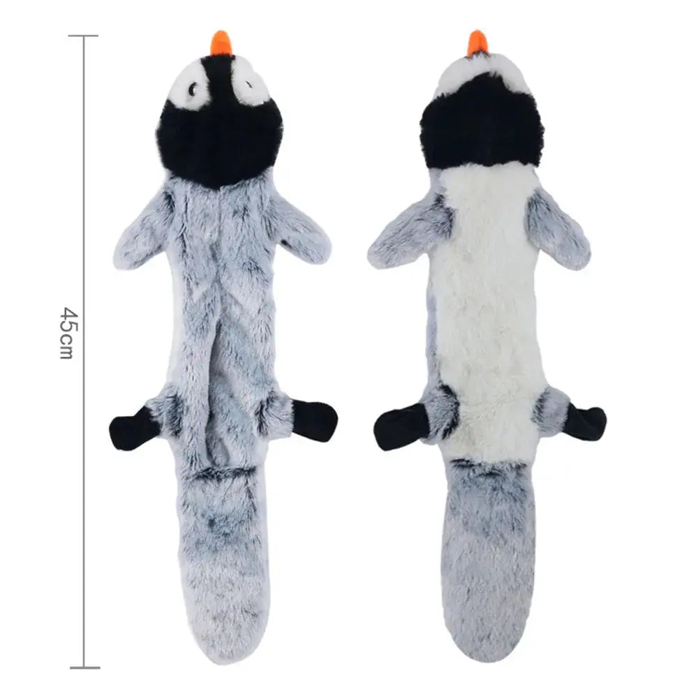 Stuffingless Squeaky Dog Toy - Black & Elva