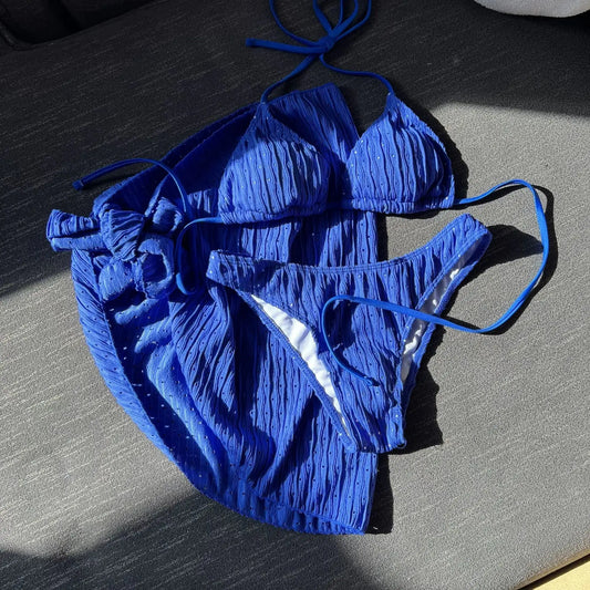 Sexy Triangle Bikini - Black & Elva