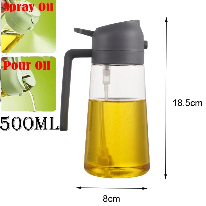 Oil Sprayer Dispenser Bottle - Black & Elva