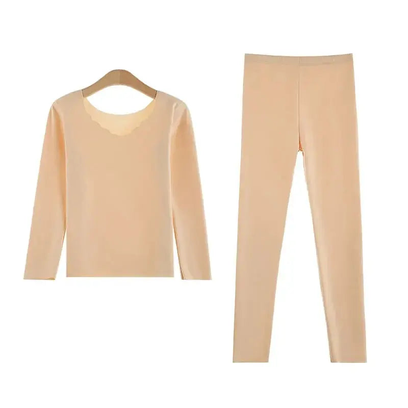 Women's Winter Thermal Set - Black & Elva