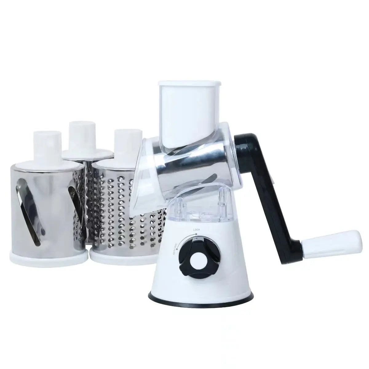 Manual Vegetable Slicer Grater Cutter - Black & Elva