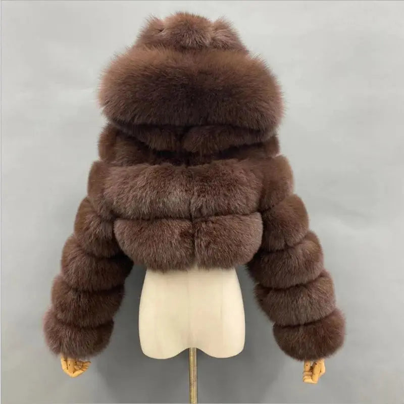 Cozy Fluffy Faux Fur - Black & Elva