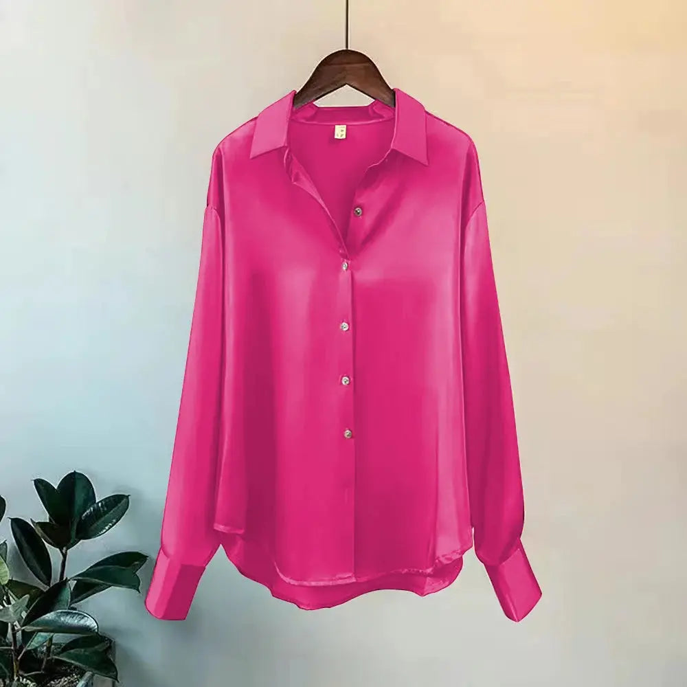 Elegant Office Blouse - Black & Elva