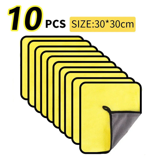 Car Wash Microfiber Towels - Black & Elva