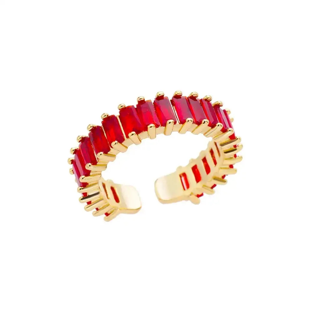 Gold Stainless Steel Rings - Black & Elva