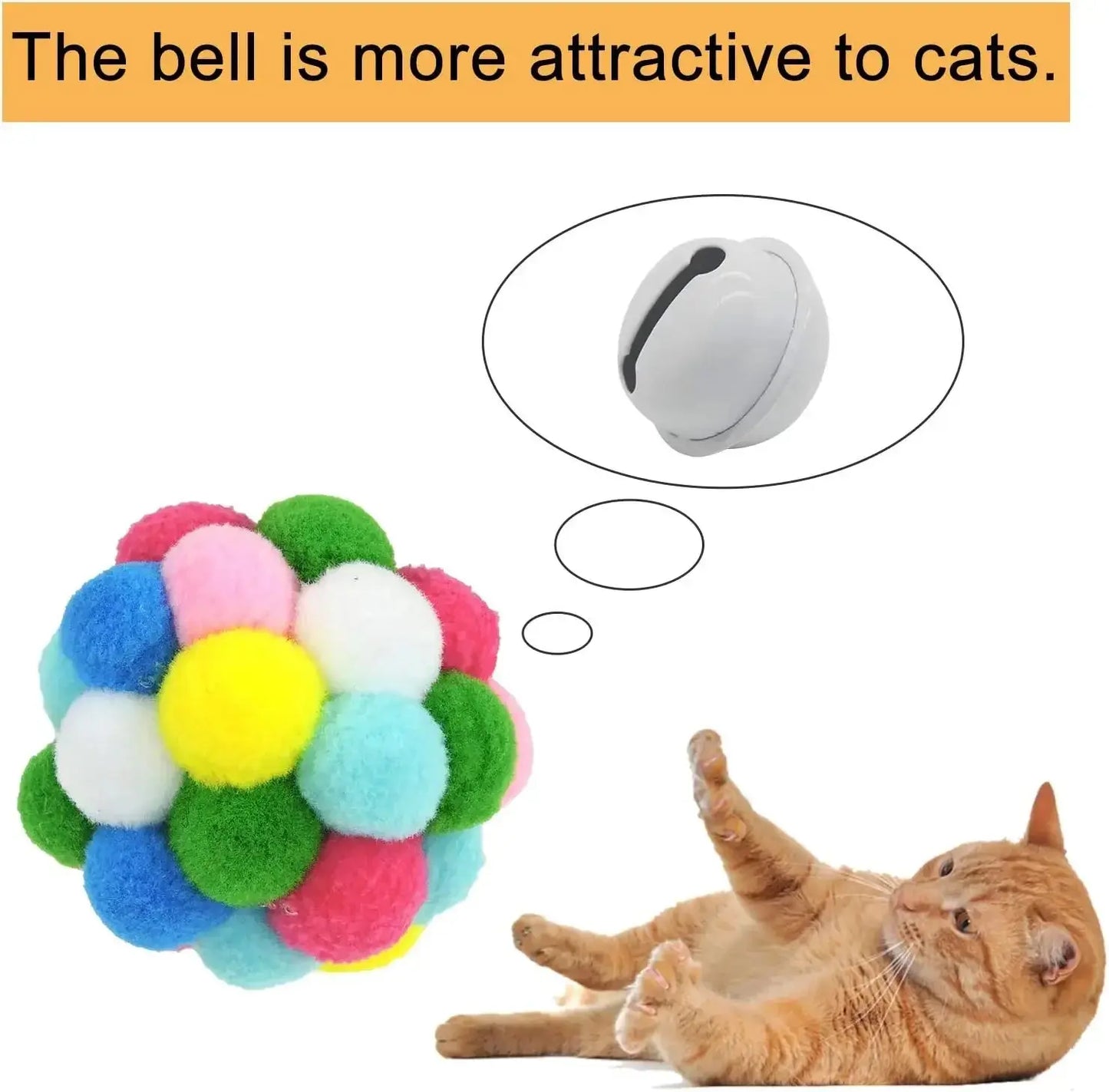 Cat Toy Balls Set - Black & Elva