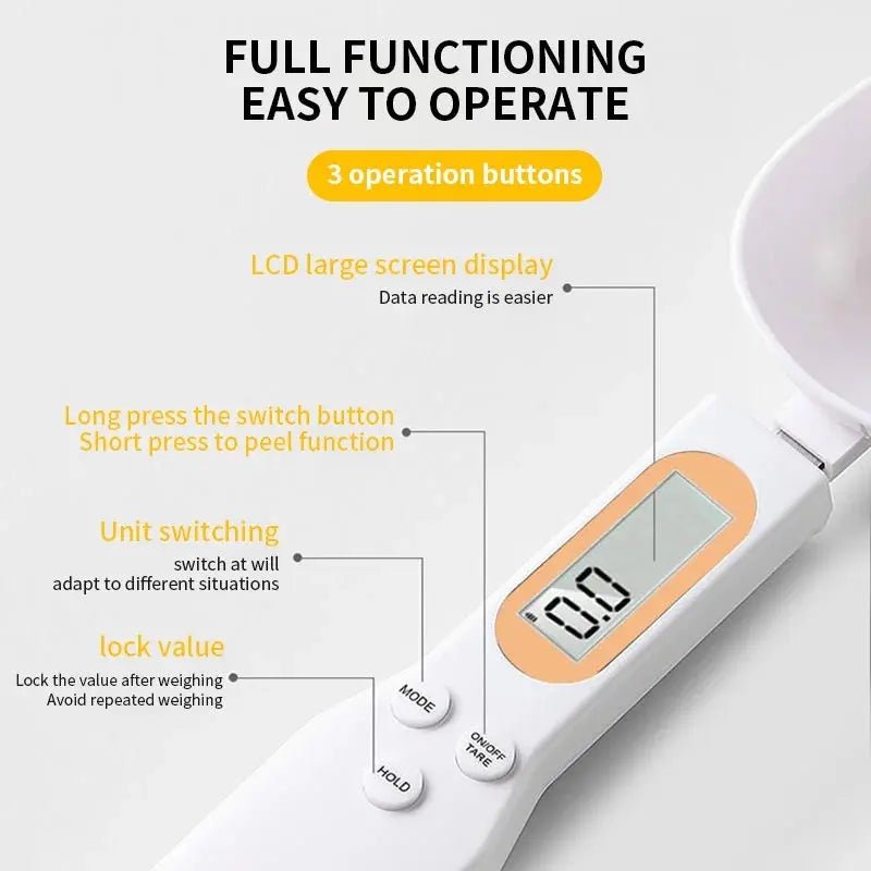 Digital Spoon Scale - Black & Elva