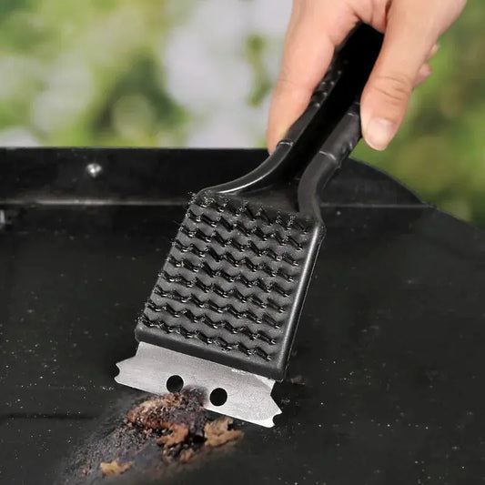 BBQ Grill Cleaning Brush - Black & Elva