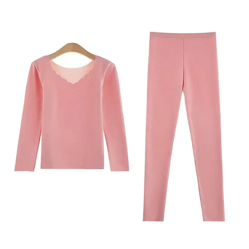Women's Winter Thermal Set - Black & Elva