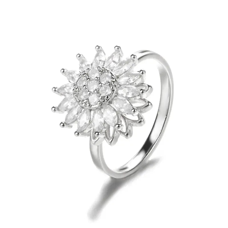 Rotatable Clover Ring - Black & Elva