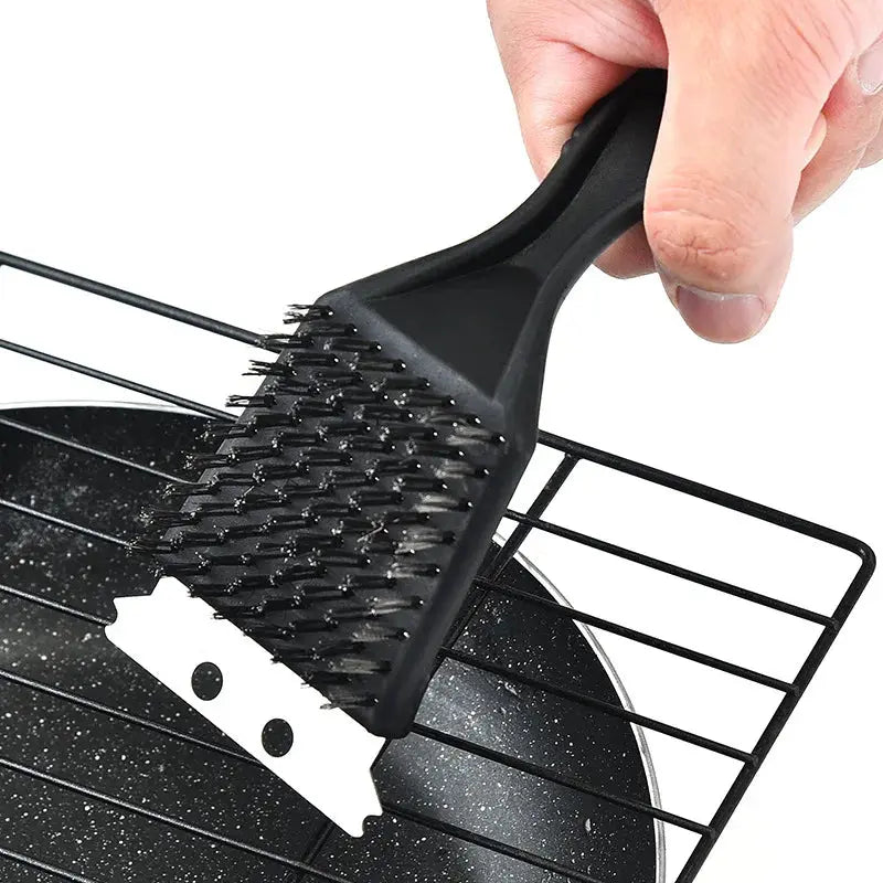 BBQ Grill Cleaning Brush - Black & Elva