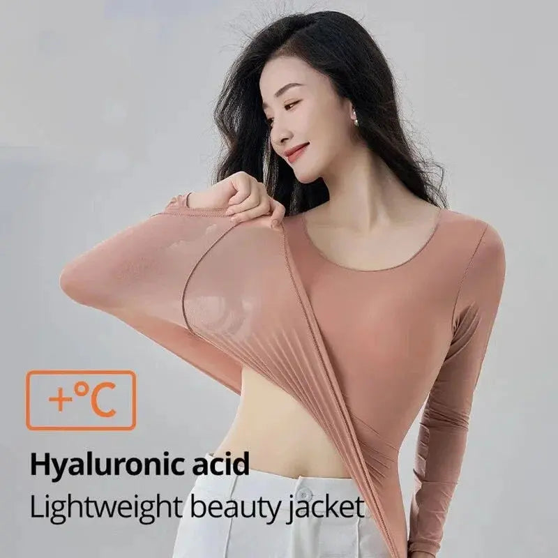 Women Thermal Shirt Pullover - Black & Elva