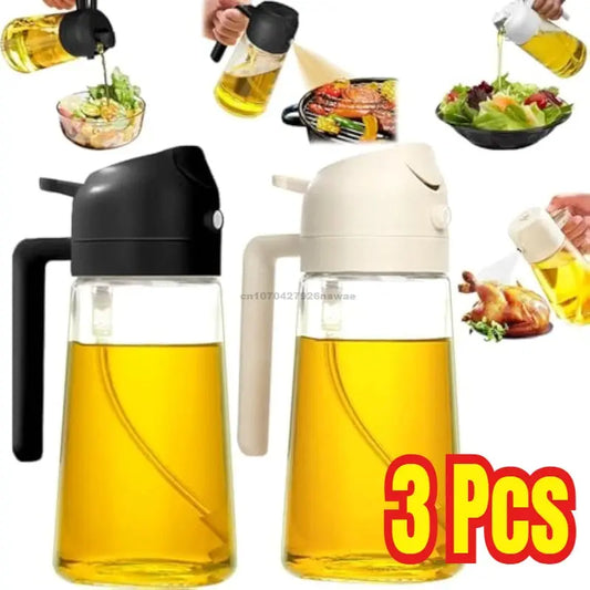 2in1 Oil Spray Bottle - Black & Elva