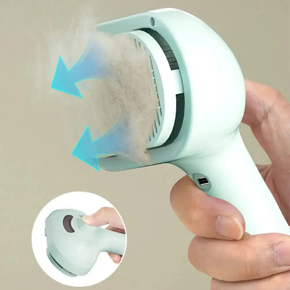 Pet Grooming Spray Mist Comb - Black & Elva